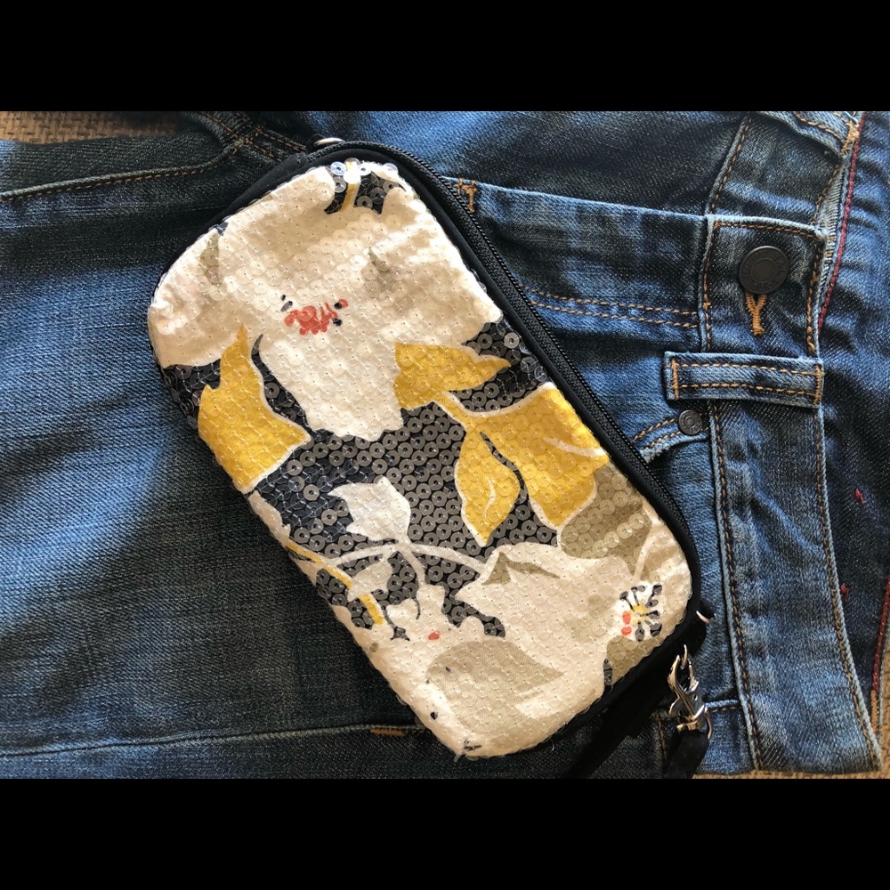 Vera Bradley Limited Edition Sequin Wristlet